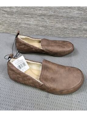 J Sport Lisa Casual Slip On Memory Foam Shoes Womens 10M Brown Faux Fur Lining